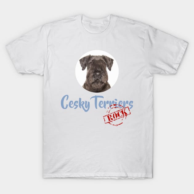 Cesky Terriers Rock T-Shirt by Naves